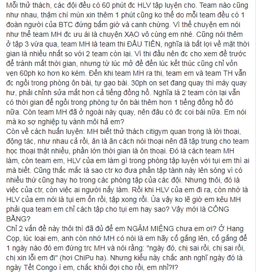 Quản lý của Minh Hằng đáp trả gay gắt khi Brian Trần tố cáo HLV The Face Vietnam không công bằng