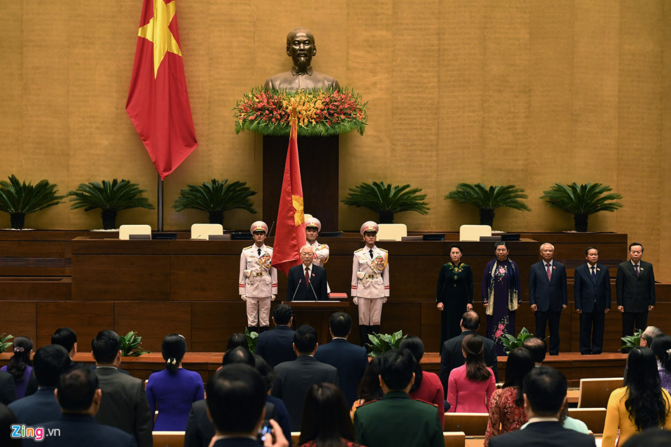 Tổng bí thư Nguyễn Phú Trọng trong ngày đắc cử Chủ tịch nước