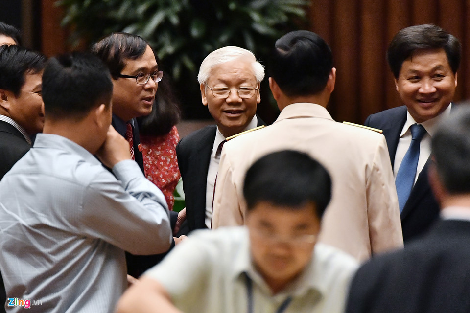 Tổng bí thư Nguyễn Phú Trọng trong ngày đắc cử Chủ tịch nước