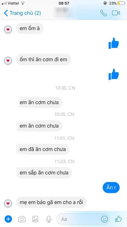 5 tháng hỏi đúng 1 câu Ăn cơm chưa?, thanh niên dỗi ngược crush: Em không hiểu tình cảm của anh à?