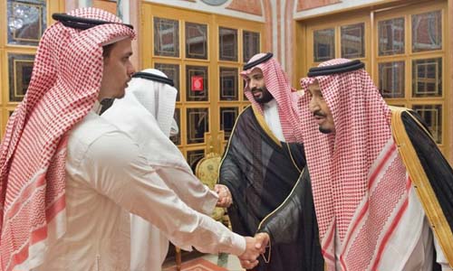 Quốc vương và Thái tử Arab Saudi gặp gia đình nhà báo Khashoggi