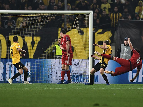 AEK Athens 0-2 Bayern: Ghi 2 bàn trong 3 phút, Hùm xám thắng nhọc