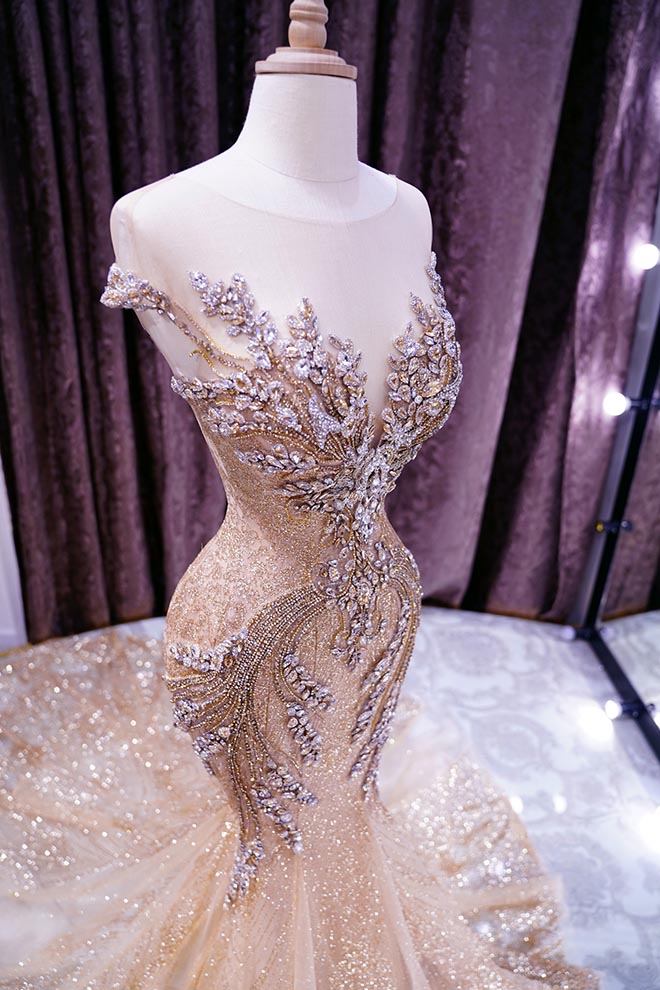 Hé lộ trang phục dạ hội của Phương Nga trong đêm chung kết HH Hòa bình Quốc tế tối mai