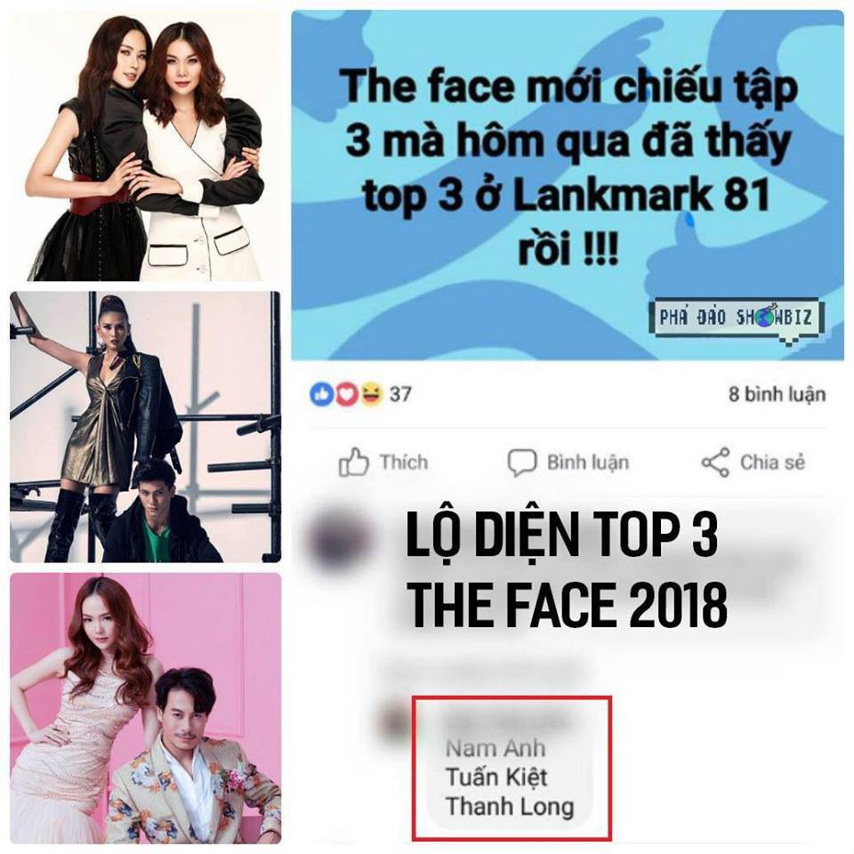The Face Vietnam 2018 lộ kết quả top 3: Lệ Nam - Trương Thanh Long - Tuấn Kiệt