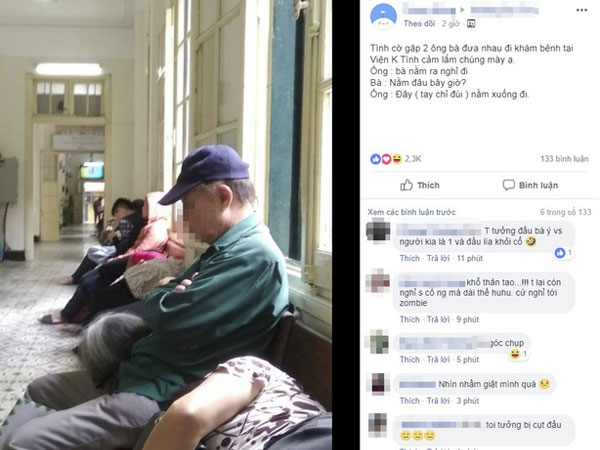 Thanh niên kể chuyện xúc động trong viện K nhưng ảnh minh họa kinh dị lại gây tranh cãi