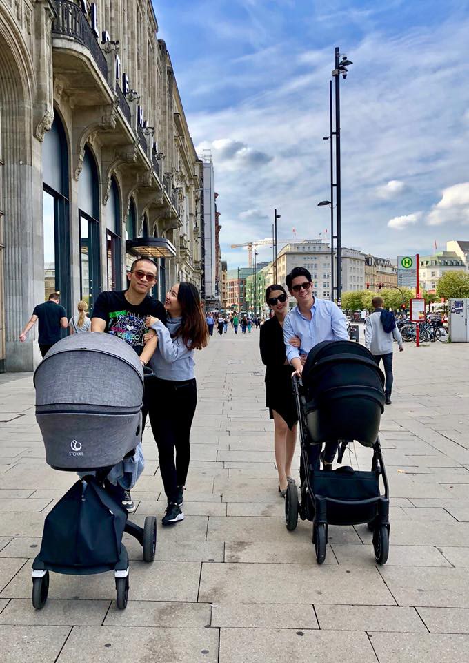 Hình ảnh hiếm hoi của vợ chồng Mai Hồ và con gái đầu lòng sau 8 tháng sang Đức định cư