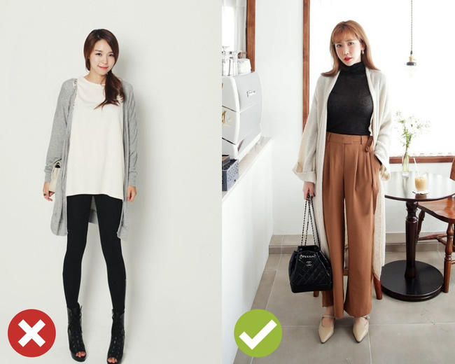 Áo khoác cardigan rất xinh và trendy nhưng để diện không bị luộm thuộm, dìm dáng thì các nàng cần nhớ 3 tips sau