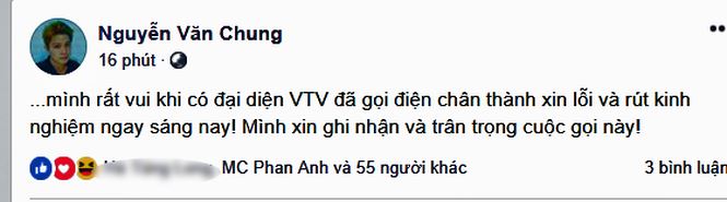 Nhạc sĩ Nguyễn Văn Chung tuyên bố chấp nhận lời xin lỗi từ nhà sản xuất Quỳnh Búp Bê