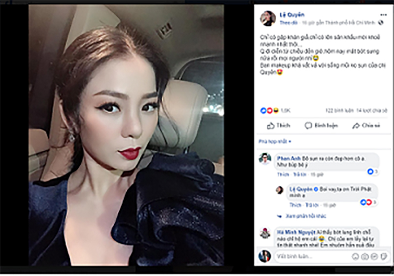 Lệ Quyên trấn an fan sau khi phải tháo sụn mũi vì sợ hoại tử