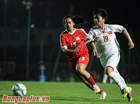 Đại thắng Singapore, U19 nữ Việt Nam lên đầu bảng vòng loại châu Á