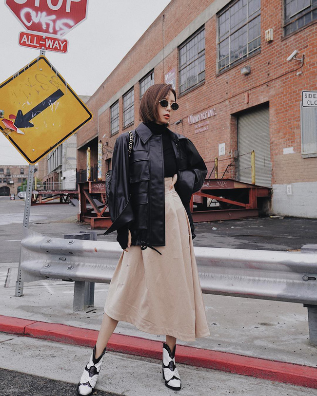 15 set đồ cho thấy áo khoác da là item chất nhất, nàng nào diện lên cũng thời thượng và quyến rũ hơn hẳn