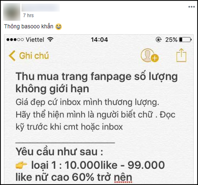 Cảnh báo khẩn cấp: Liên tiếp Facebook của nhiều người nổi tiếng bị hack sau 1 đêm, phải bỏ hàng chục triệu đồng để chuộc lại
