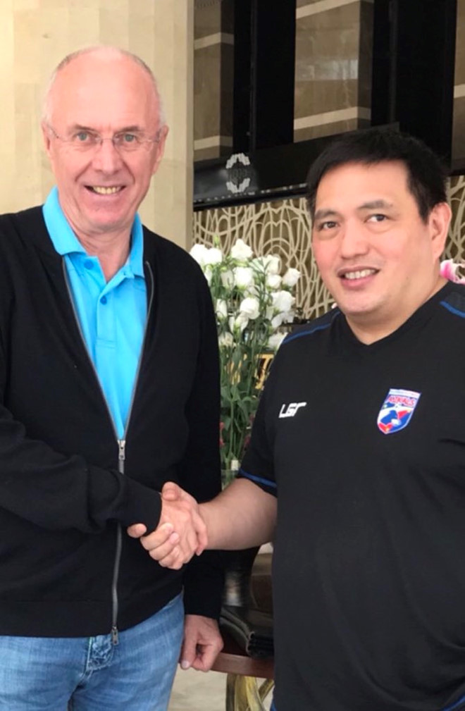 Cựu HLV tuyển Anh Sven Eriksson dẫn dắt Philippines tại AFF Cup 2018