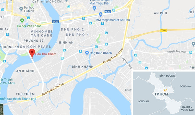 Bắt 2 thanh niên giật túi xách làm cô gái tử vong trên cầu Thủ Thiêm