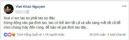 Khắc Việt bức xúc khi em trai Khắc Hưng bị bắt nạt: Em tao hiền chúng mày bắt nạt được, tao không dễ bắt nạt đâu
