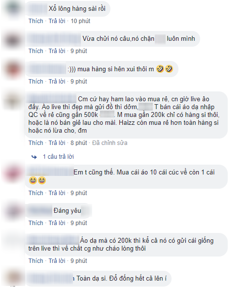 Cô nàng cẩn trọng xem hết livestream mới mua áo khoác, nào ngờ vẫn dính chiếc giẻ lau si-đa vừa xù lông vừa bẩn