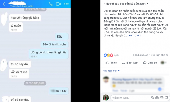 Dòng tin nhắn cuối cùng và câu chuyện gây ám ảnh của thanh niên 26 tuổi qua đời vì tai nạn sau khi uống rượu