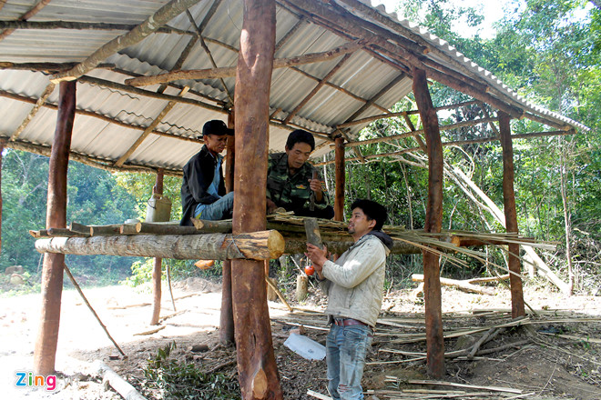 Dân dựng trại thay phiên bảo vệ gần 1.000 ha rừng