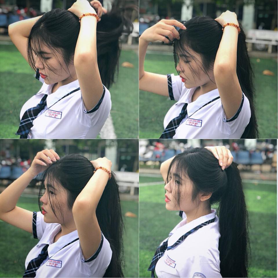 Cô bạn với số đo 91-64-96 nổi bật của THPT Bình Hưng Hoà: Mình mặc gì cũng dễ thành sexy với người khác