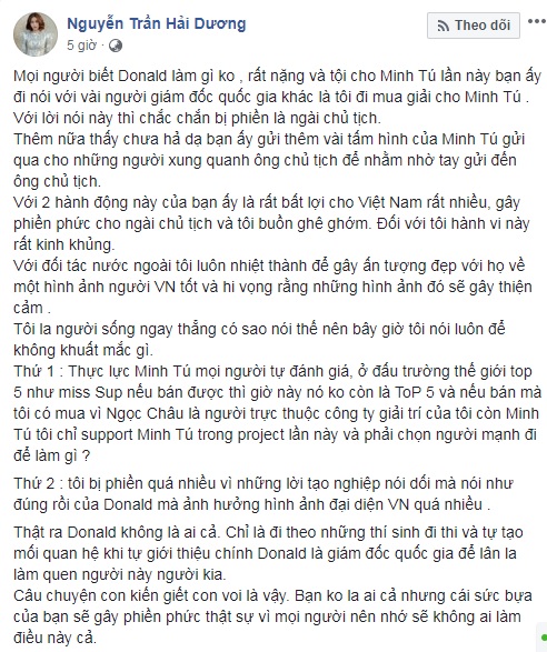 Minh Tú bị antifan tung ảnh nude và lời đồn mua giải tới ban tổ chức Miss Supranational