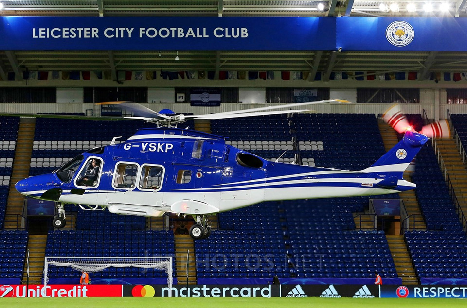 Trực thăng của chủ tịch Leicester là loại an toàn nhất thế giới