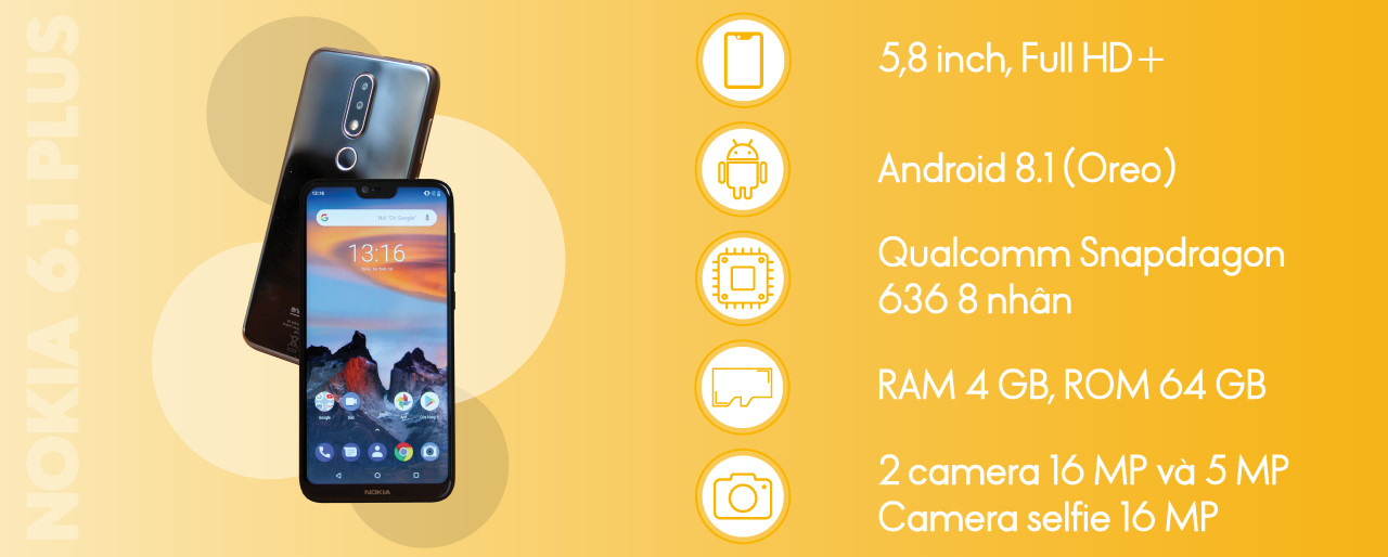 Nokia 6.1 Plus có gì để cạnh tranh với các đối thủ? Nokia 6.1 Plus có gì để cạnh tranh với các đối thủ?