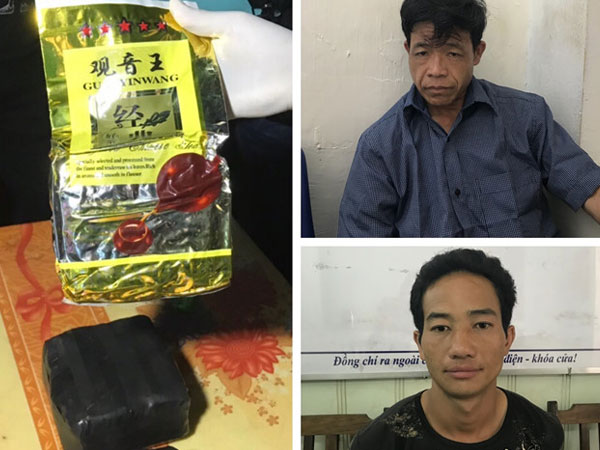 Bắt hai nghi can vận chuyển gần 3 kg ma túy đá