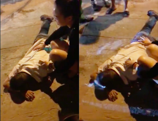 Hà Nội: Người đàn ông lái xe Mazda nghi nổ súng, chèn ô tô qua người tài xế taxi giữa phố rồi bỏ trốn