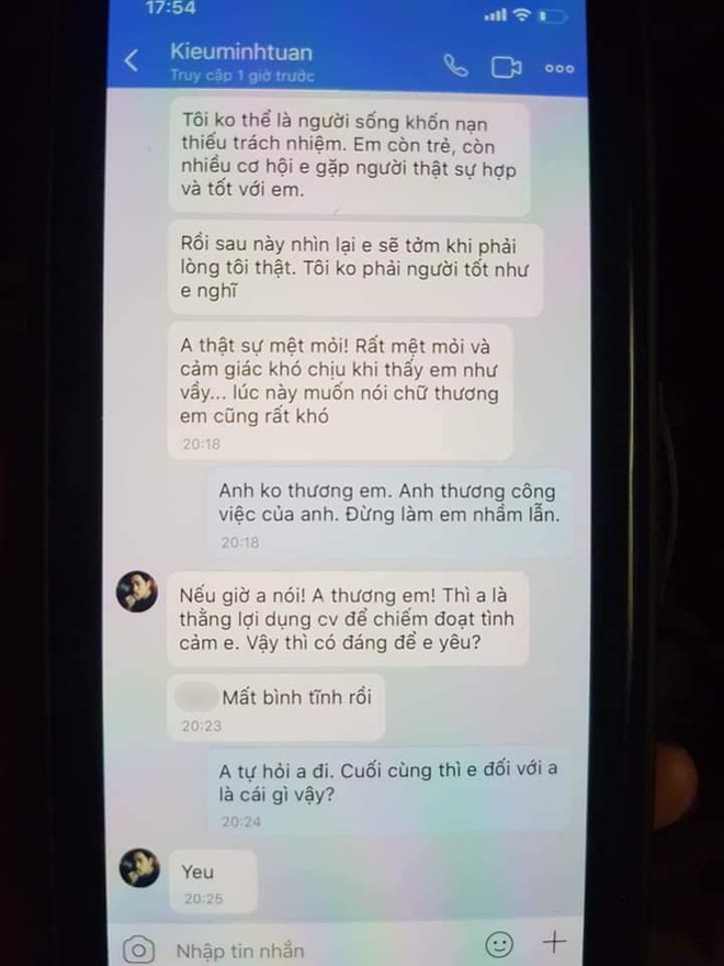 Cát Phượng lên tiếng về đoạn tin nhắn được cho là Kiều Minh Tuấn nói lời yêu An Nguy sau màn xin lỗi ồn ào