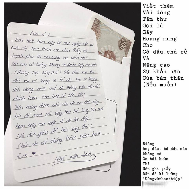 Cô gái mừng cưới bạn thân bằng phong bì đựng 200 đồng và sự thật ẩn giấu phía sau khiến ai cũng thấy hú hồn