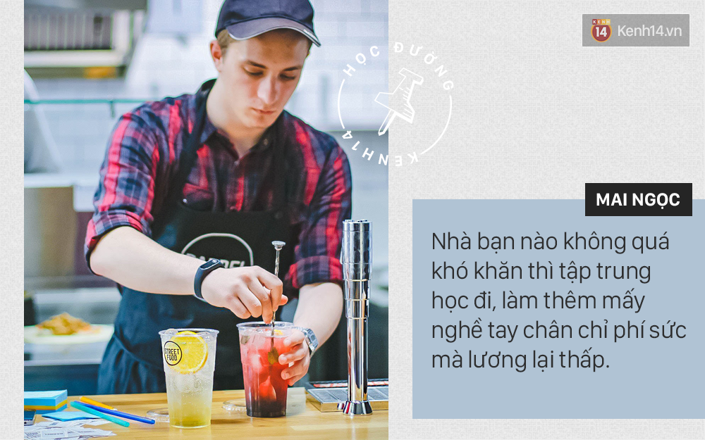 Sinh viên nếu nhà không quá khó khăn thì đừng nên đi làm thêm bưng bê, phục vụ 12k/h đến mức ảnh hưởng việc học