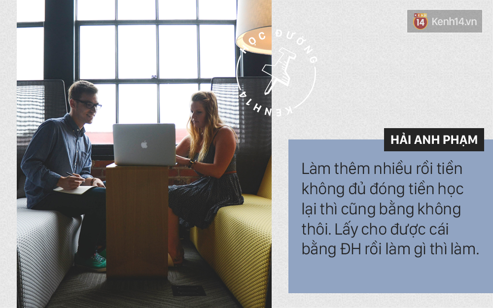 Sinh viên nếu nhà không quá khó khăn thì đừng nên đi làm thêm bưng bê, phục vụ 12k/h đến mức ảnh hưởng việc học