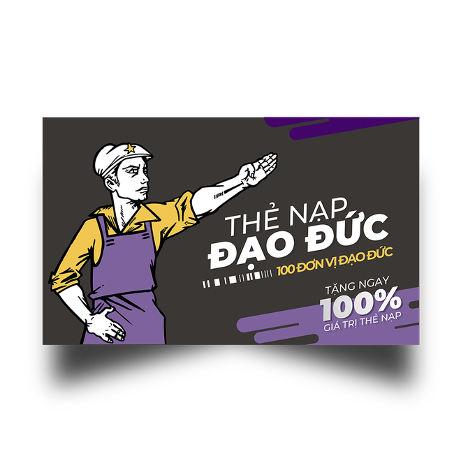 Dân tình đang rần rần đặt mua thẻ nạp đạo đức, gương soi nhân cách... Bạn có chưa?