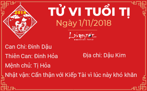 Tử vi Thứ 5 ngày 1/11/2018 của 12 con giáp: Dần, Tý có điềm báo xấu, Dậu tiền vào như nước