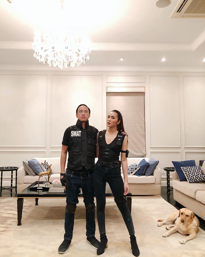 Vợ chồng Tăng Thanh Hà và dàn sao Việt hóa trang Halloween