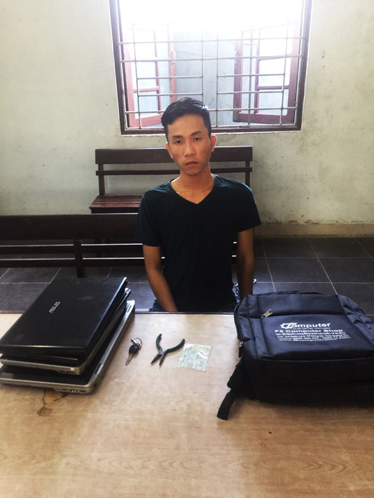 Bắt giữ đối tượng chuyên trộm laptop của sinh viên Đà Nẵng