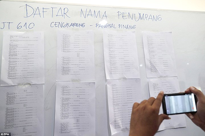 Video ảnh: Xót xa hình ảnh nạn nhân vụ rơi máy bay Lion Air chở 189 người