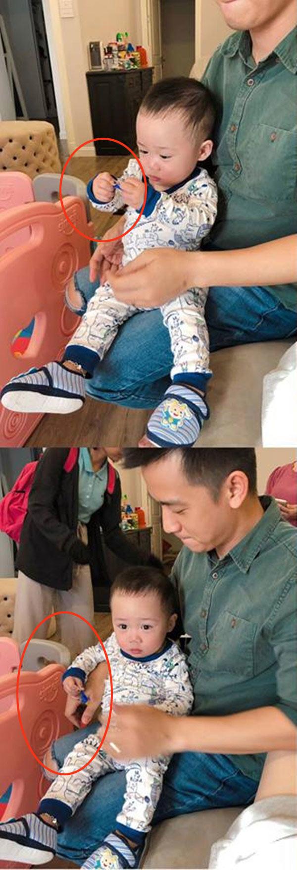 Sau khi ôm con bỏ đi, hotgirl Bella xuất hiện nhưng cư dân mạng lại phát hiện điểm đáng ngờ trên tay bé