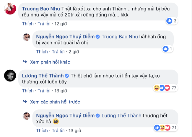 Thúy Diễm bêu riếu chồng lẻo mép khi được vợ cho tiền tiêu vặt, Lương Thế Thành than trời vì bị làm nhục không thương xót