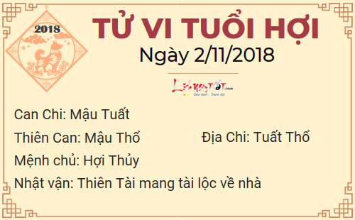 Tử vi Thứ 6 ngày 2/11/2018 của 12 con giáp: Thiên quan ám tuổi Dần, Hợi tiền vào như nước, nhưng...