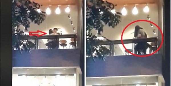 Nóng mắt phát hiện đôi nam nữ vô tư diễn cảnh nóng trên ban công quán trà sữa ở Hà Nội