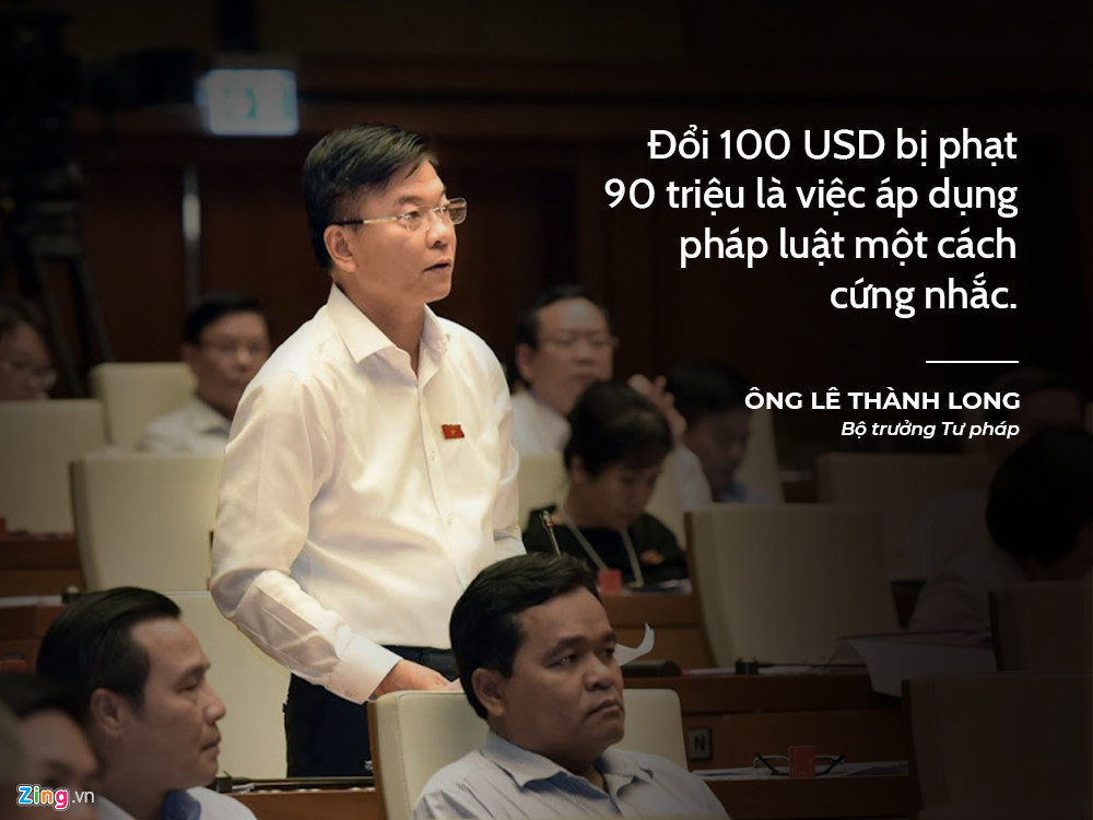 Vụ đổi 100 USD bị phạt 90 triệu làm nóng nghị trường Quốc hội