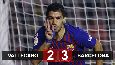 Vallecano 2-3 Barca: Người hùng Suarez