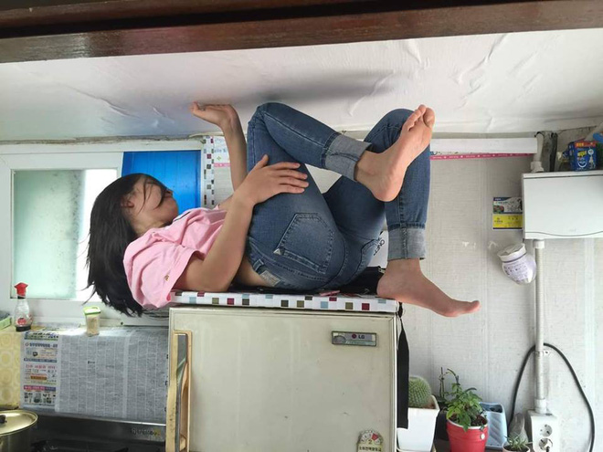 Cô vợ bị bắt nằm ngửa trên nóc tủ lạnh và lời lý giải đặc biệt từ người chồng