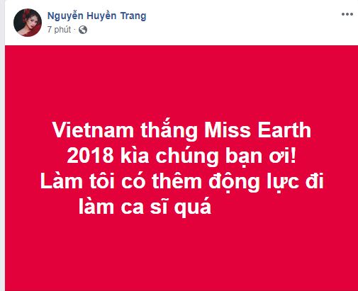 Sao Việt nô nức chúc mừng Phương Khánh đăng quang Hoa hậu Trái Đất 2018