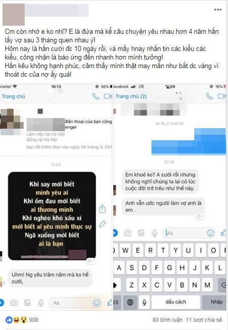 Quả báo đến nhanh: Cô gái bị bạn trai lâu năm đá để cưới người mới quen, 10 hôm sau nhận được tin nhắn sốc