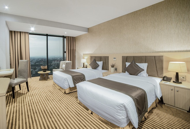 Thầy trò Park Hang-seo ở khách sạn 5 sao của Việt Nam trên đất Lào