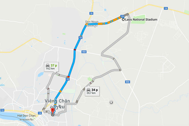 Thầy trò Park Hang-seo ở khách sạn 5 sao của Việt Nam trên đất Lào