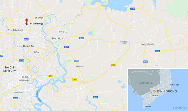 Công ty gỗ ở Bình Dương cháy dữ dội suốt 4 giờ