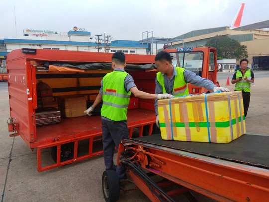Ném gói hàng, 2 nhân viên bốc xếp ở sân bay Tân Sơn Nhất bị sa thải
